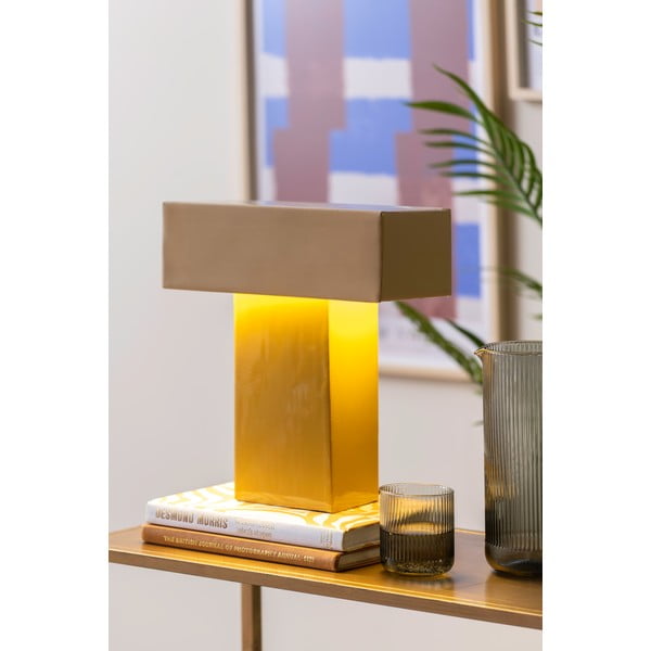 Geltonos spalvos stalinis šviestuvas (aukštis 35 cm) Grato Recto – Leitmotiv-image-1