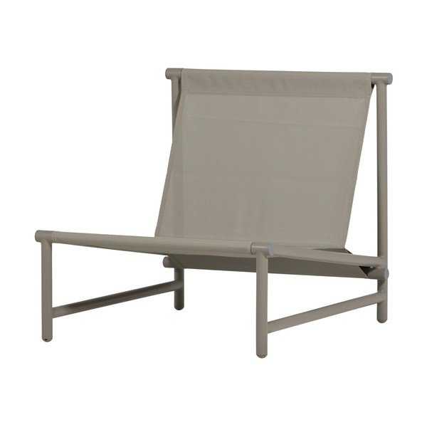 Smėlio spalvos metalinis/paminkštinto audinio sodo krėslas Elvo – WOOOD-image-4