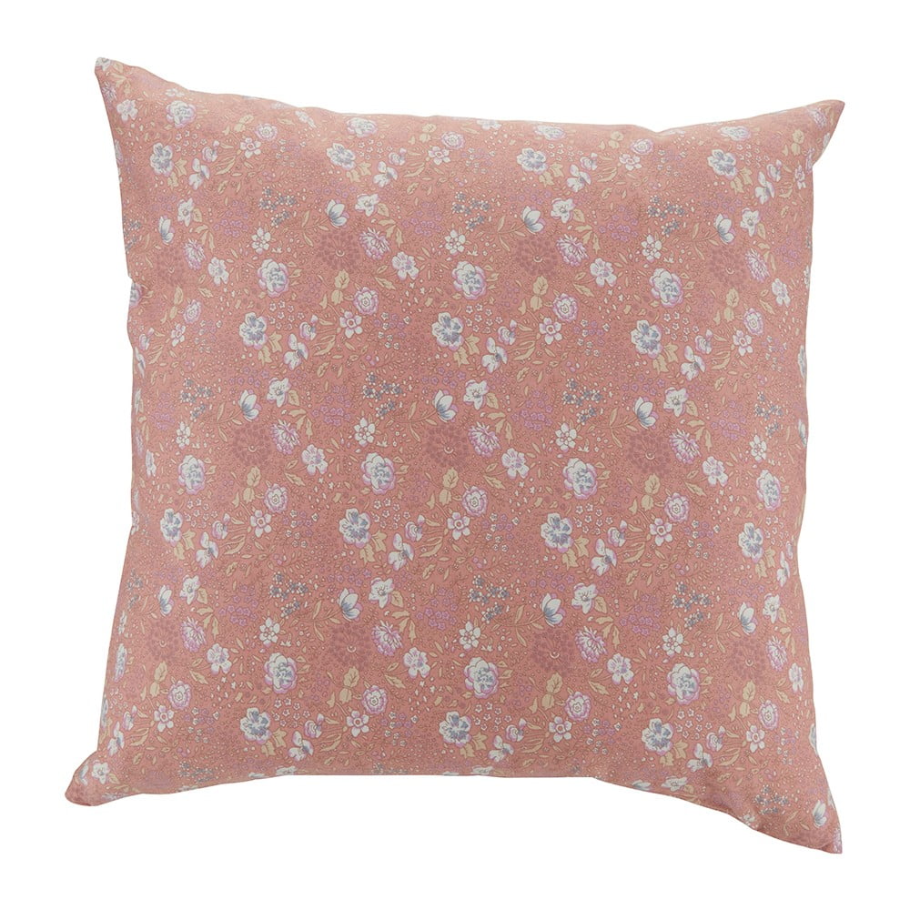 Rožinė medvilninė dekoratyvinė pagalvė Bahne & CO, 45 x 45 cm