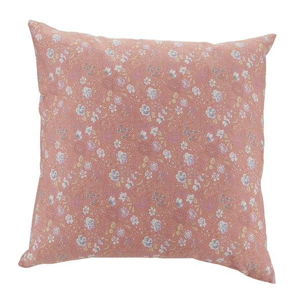 Rožinė medvilninė dekoratyvinė pagalvė Bahne & CO, 45 x 45 cm
