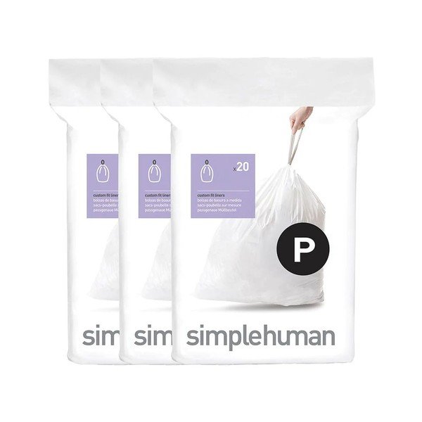 Ištraukiami šiukšlių maišai 60 vnt. 60 l P – simplehuman-image-1