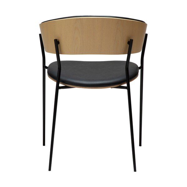 Juodos spalvos valgomojo kėdė su porankiais Crib – DAN-FORM Denmark-image-4