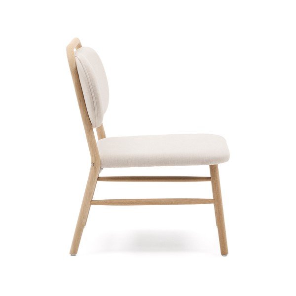 Smėlio spalvos iš šenilinio audinio krėslas Helda – Kave Home-image-3