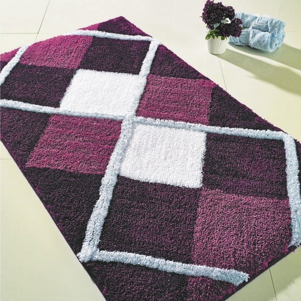 Violetinis vonios kilimėlis Confetti Bathmats Tuvana, 70 x 120 cm
