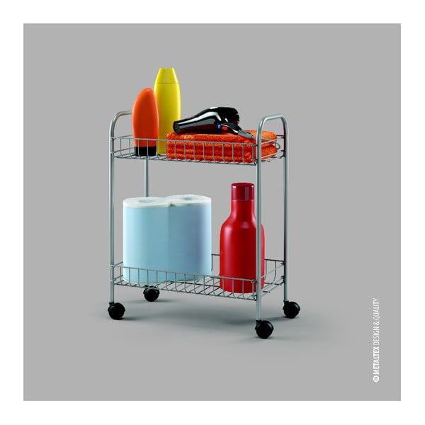 Mobili dviejų aukštų lentyna Metaltex Greg, ilgis 41 cm-image-2