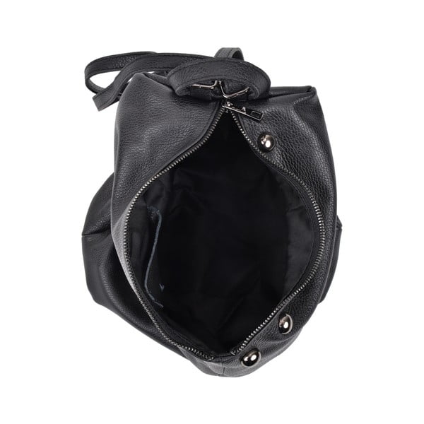 Juoda odinė kuprinė Luisa Vannini Mell-image-3