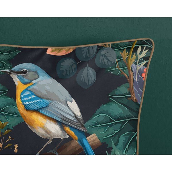 Antracito spalvos iš satino medvilnės dvigulė/itin ilga patalynė 200x220 cm Dilana – Descanso-image-3