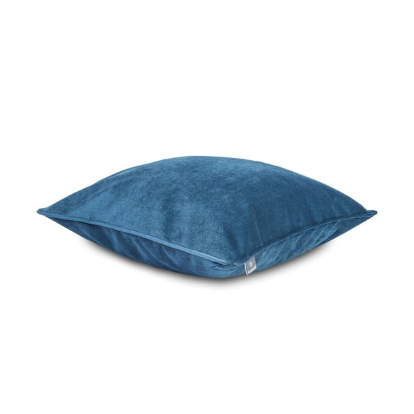 Mėlynas aksominis užvalkalas WeLoveBeds Jeans, 50 x 50 cm-image-2