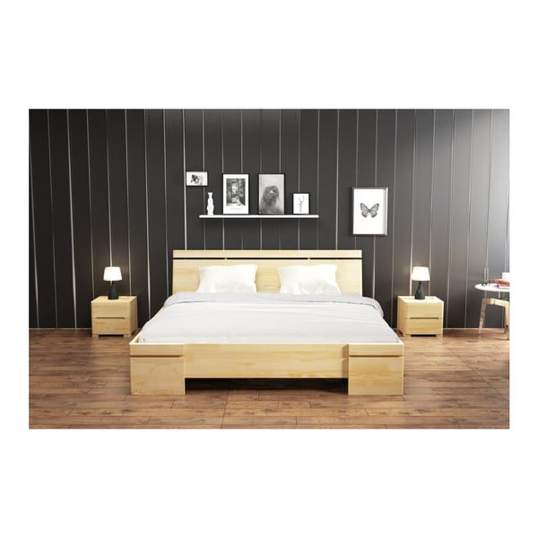 Dvigulė lova iš pušies medienos SKANDICA Sparta Maxi, 140 x 200 cm-image-4