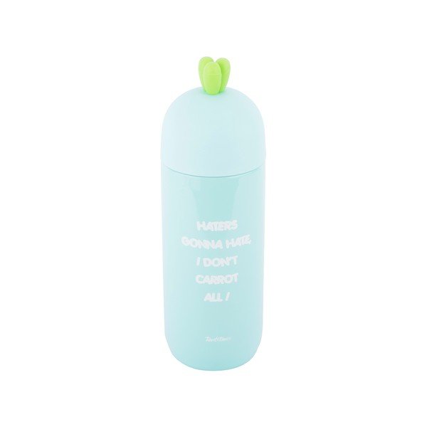Šviesiai žalias nerūdijančio plieno termo buteliukas Tantitoni Cute Carrot, 280 ml