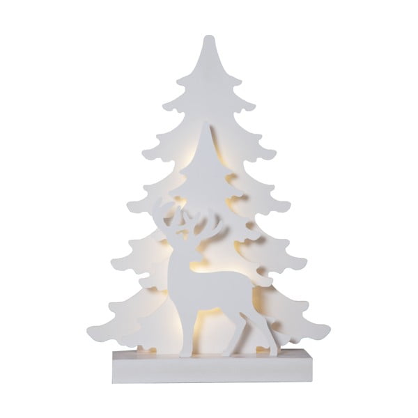 Šviečianti dekoracija baltos spalvos su Kalėdų motyvu Grandy – Star Trading