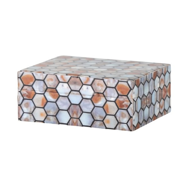 Dekoratyvinė iš poliesterinės dervos daiktadėžė 13x10x5 cm Domino – Bloomingville-image-4