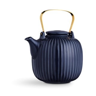 Tamsiai mėlynas porcelianinis arbatinukas Kähler Design Hammershoi, 1,2 l