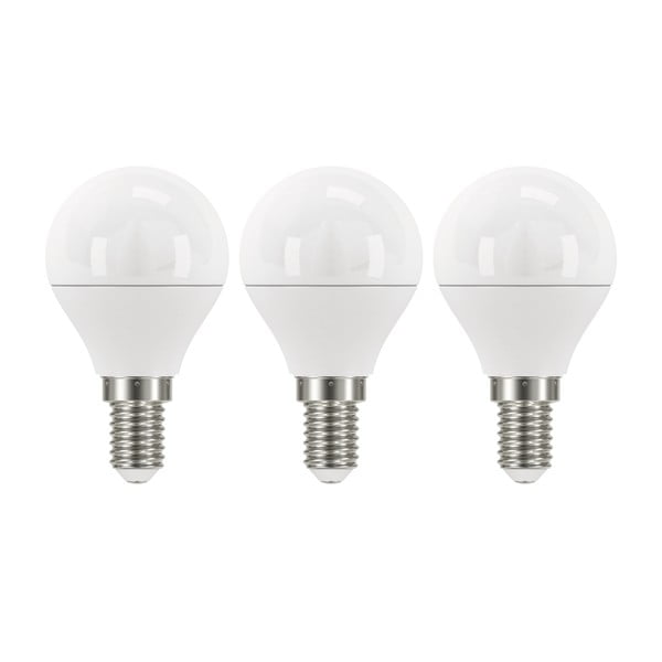 3 LED lempučių rinkinys EMOS Classic Mini Globe Warm White, 5W E14