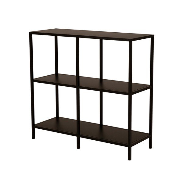 Juoda metalinė lentyna Canett Lite, 100 cm pločio-image-2