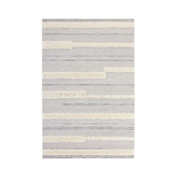 Pilkas kilimas Mint Rugs Handira Stripes, 77 x 150 cm