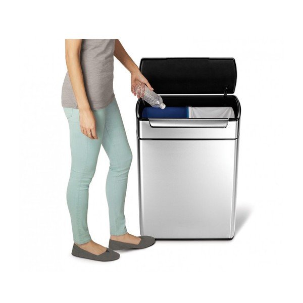 Šiukšliadėžė rūšiuotoms atliekoms Simplehuman touch, 24/24 l-image-3