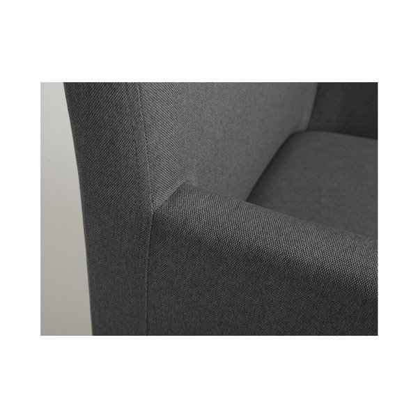 Plieninis pilkas fotelis Custom Form Wilton-image-1