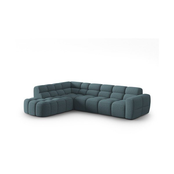 Kampinė sofa mėlynos spalvos Lisa – Micadoni Home-image-2