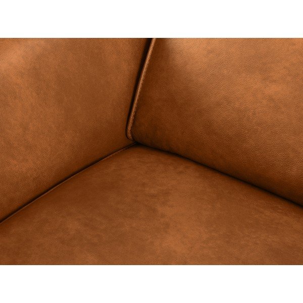 Sofa šviesiai rudos spalvos iš odos 103 cm Hubble – Windsor & Co Sofas-image-1