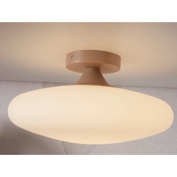 Lubinis šviestuvas kreminės spalvos ø 34 cm su stiklo gaubtu Sapporo – it's about RoMi-image-2