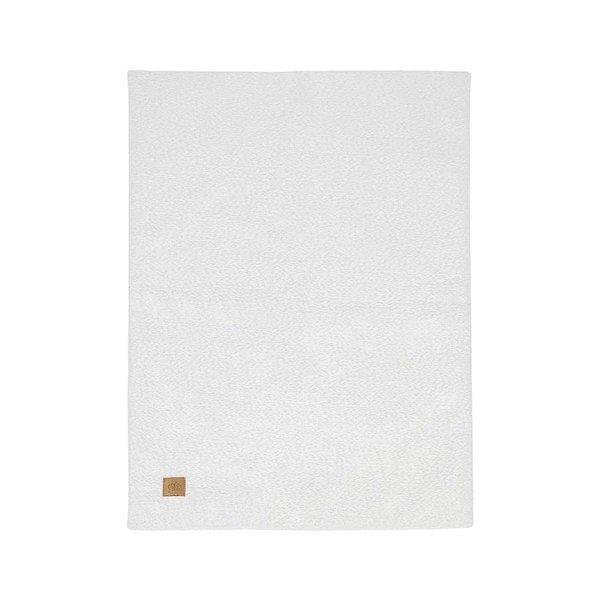 Baltos spalvos iš boucle vaikiškas pledas 100x77 cm – Meowbaby