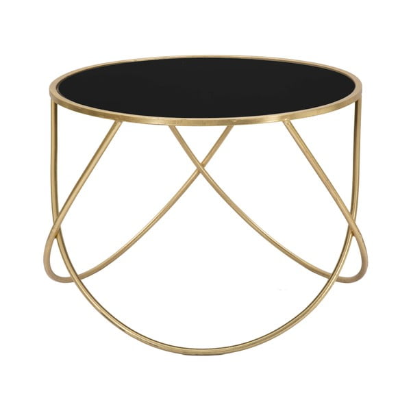 Apvalios formos šoninis stalas su stikliniu stalviršiu ø 60 cm Ring – Mauro Ferretti