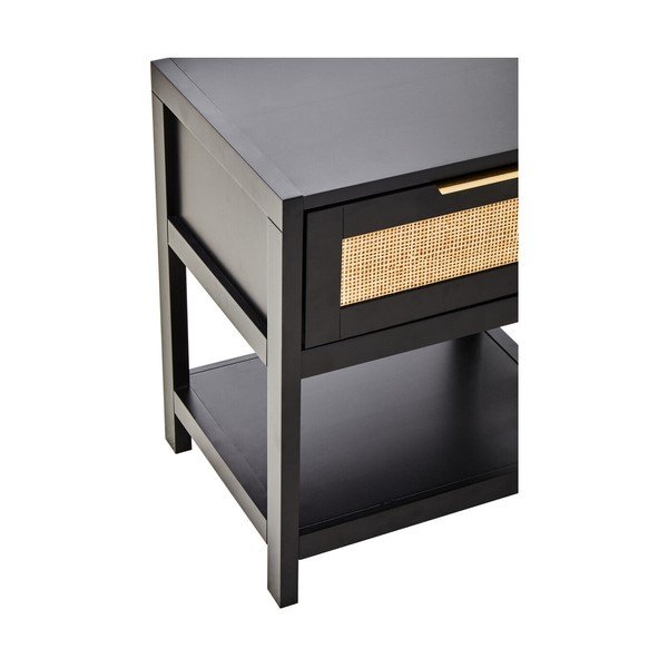 Juodos spalvos naktinis staliukas Sherman – Premier Housewares-image-3