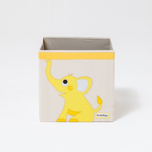 Medžiaginė vaikiška saugojimo dėžė Robby the Elephant - Rocket Baby-image-2