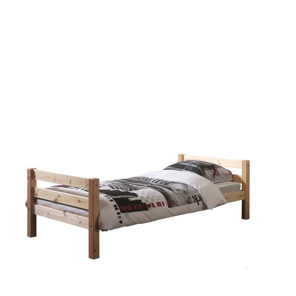 Natūralios spalvos medienos vaikiška lova Vipack Pino, 90 x 200 cm