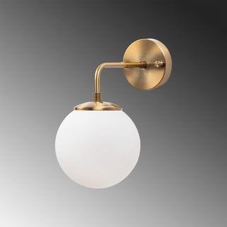 Sieninė lempa baltos spalvos/bronzinės spalvos ø 15 cm Viran – Opviq lights