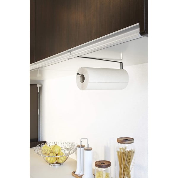 Juodas pakabinamas laikiklis virtuviniams rankšluosčiams Yamazaki Tower-image-1