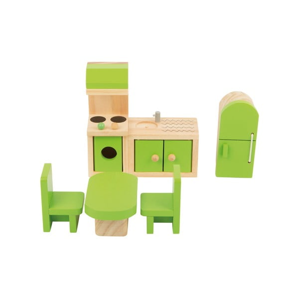 "Legler" virtuvės medinių lėlių baldų rinkinys