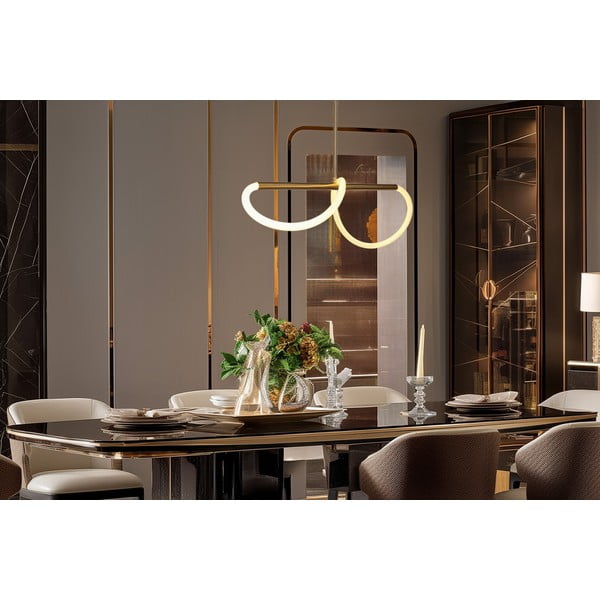 Auksinės spalvos kabantis šviestuvas LED Supreme – Candellux Lighting-image-1
