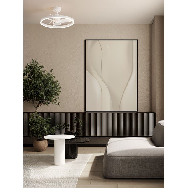 Baltos spalvos iš metalo lubinis šviestuvas LED su pritemdymo funkcija Lunair – Nova Luce-image-1