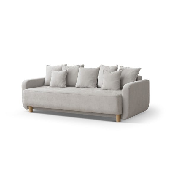 Smėlio spalvos sulankstoma/su sandėliavimo vieta sofa 231 cm Elen – Micadoni -image-1