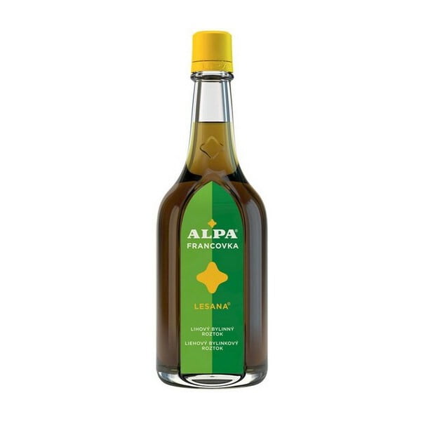 Alkoholinis natūralaus mentolio ekstrakto tirpalas Alpa Francovka Lesana, 4 x 160 ml