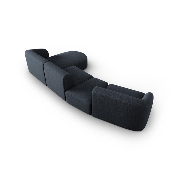 Kampinė sofa tamsiai mėlynos spalvos (su dešiniuoju kampu) Shane – Micadoni Home-image-3