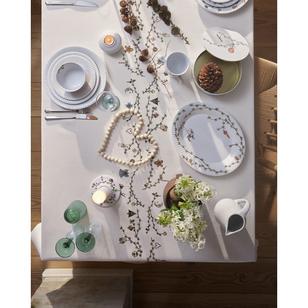 Iš porceliano  serviravimo padėklas baltos spalvos su Kalėdų motyvu 27x34 cm Hammershøi – Kähler Design-image-4