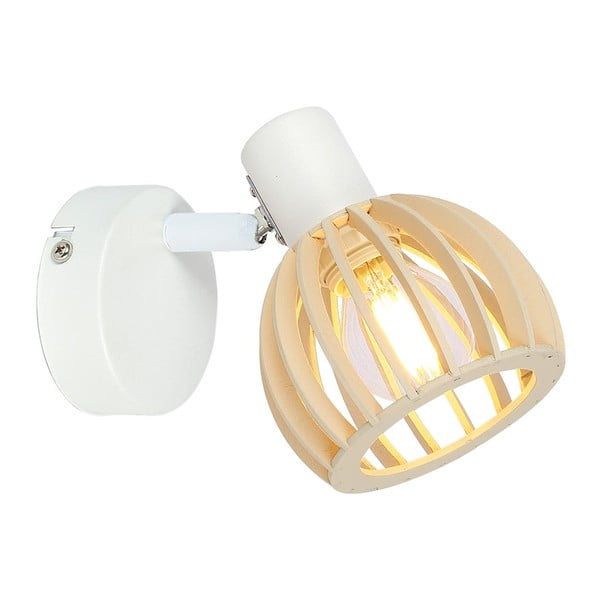 Sieninė lempa baltos spalvos/natūralios spalvos ø 10 cm Atarri – Candellux Lighting