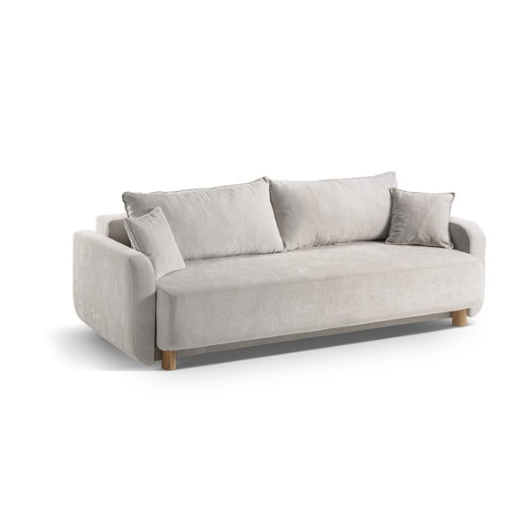 Smėlio spalvos sulankstoma/su sandėliavimo vieta sofa 231 cm Elen – Micadoni -image-2