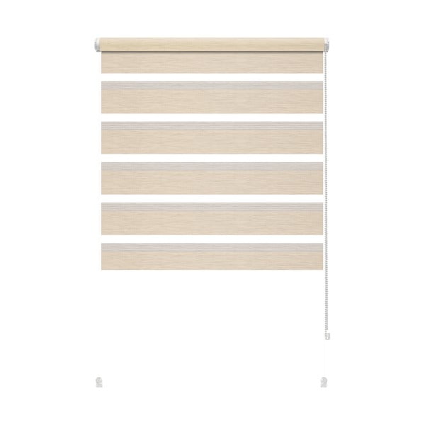 Kreminės spalvos diena ir naktis roletai 72,5x150 cm Zebra Silvalin – Gardinia