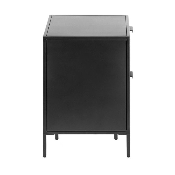 Juodos spalvos iš plieno naktinis staliukas Shantay – Kave Home-image-3