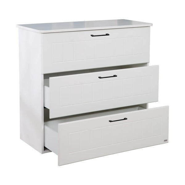 Žema vaikiška šoninė spintelė baltos spalvos 98x91 cm Sylt – Roba-image-3