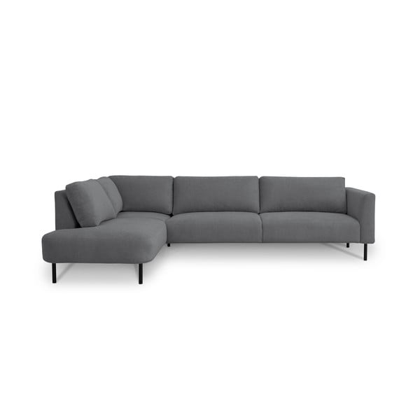 Kampinė sofa tamsiai pilkos spalvos (su kairiuoju kampu) Hero – Scandic