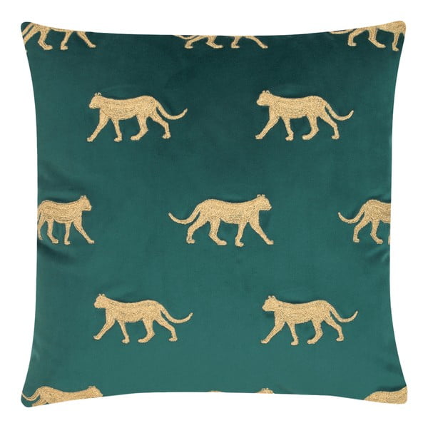 Žalias dekoratyvinis pagalvės užvalkalas Westwing Collection Cheetah, 40 x 40 cm