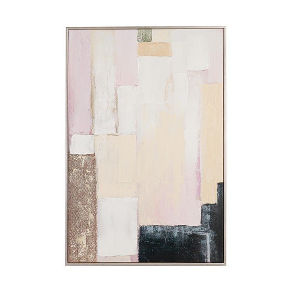 Spausdintas/su rankomis dažytais elementais paveikslas su rėmeliu/tapyba ant drobės 80x120 cm Meldert – Yes Everyday