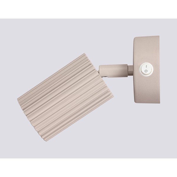 Taupe spalvos iš metalo taškinis šviestuvas 8x16 cm Gleam – Sollux-image-3