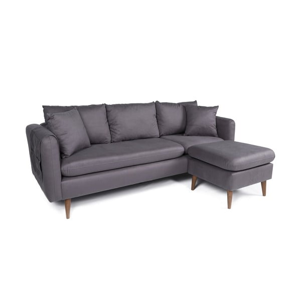 Sofa pilkos spalvos 215 cm Sofia – Balcab Home-image-2