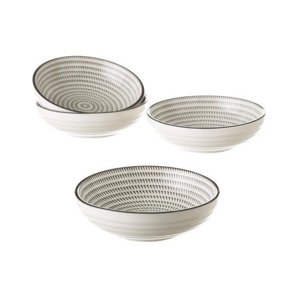Pilkos ir baltos spalvos porcelianinis dubuo "Unimasa Signal", ø 12,6 cm-image-1